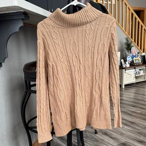 Croft & Barrow Cowl Neck Sweater - Beige